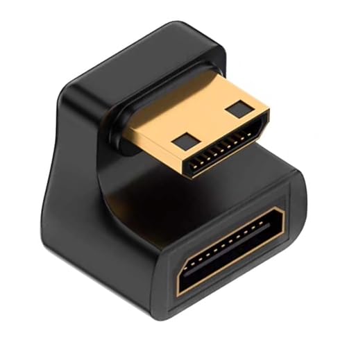 Adaptador Mini HDMI 8K 180° macho a hembra con LED miniatura 1