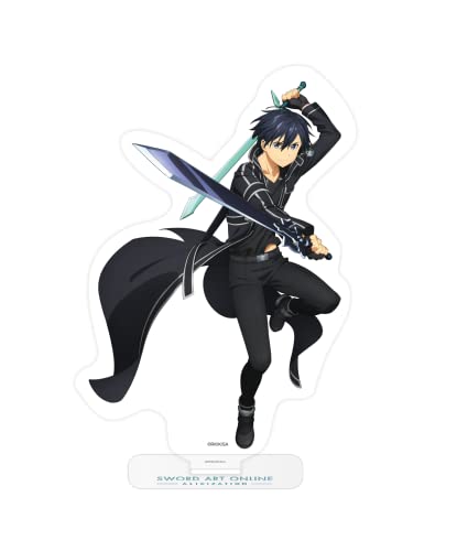 Peppermint Anime (Crunchyroll GmbH) Sword Art Online Kirito Figurine en Acrylique, Support, 10 cm, Originale et sous Licence