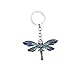 RUITASA Dragonfly Keychain Dragonfly Pendants Keyring Chain Sparkling Key Ring Charm Purse Pendant Decoration Holiday Gift