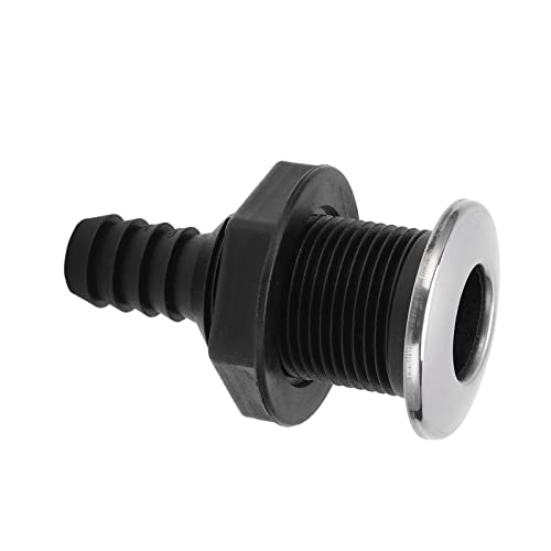 Embornal de drenagem de barco, encaixe direto no casco de alta resistência de 3/4 pol. para navios d