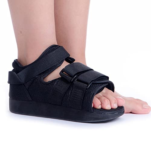 JMYSD Post-Op Shoe, Breathable Cast Shoe Semi‑Open Post‑Op Shoe, Toe Walking Shoe, for Foot Injury Surgery Shoe for Men & Women,M