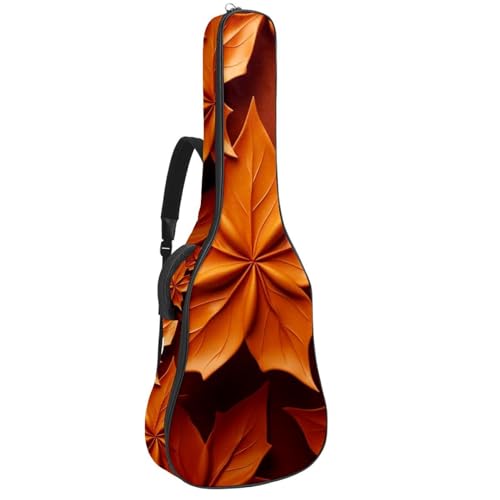 Sac de transport imperméable pour guitare acoustique 101,6 cm à motif feuilles d'érable