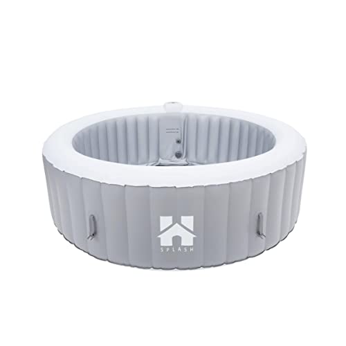 Vasca idromassaggio di lusso per esterni St. Moritz Splash grigio Hot Tub gonfiabile con riscaldamento per 6 persone spa piscina benessere giardino economico (grigio chiaro)