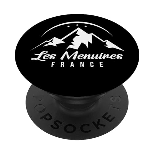 Les Menuires France Ski Ski Snowboard Souvenir PopSockets PopGrip Interchangeable