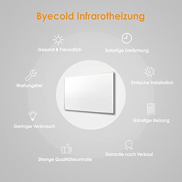 Byecold 450 W Riscaldamento a infrarossi da soffitto con termostato integrato, telecomando a infrarossi, montaggio a soffitto, riscaldamento elettrico, piastra di riscaldamento a soffitto