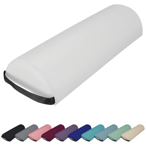 Vivezen - Traversin, coussin demi-rond 66 cm x 22 cm x 12 cm pour table de massage - Plusieurs coloris