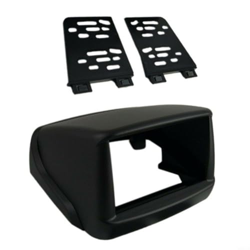 Sileduove Radio DVD de coche con navegación y pantalla táctil de 7 pulgadas, diseño 2 DIN, marco de panel de plástico negro para Fiat Doblo 2002 2017, con accesorios de montaje