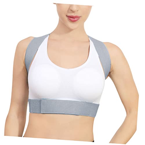 Gogogmee 1pc Posture Corrector Adjustable Belts for Men Shoulder Men Belts Belt for Sitting Posture Belt Mens Belt Men Posture Belt Mens Girdle Humpback Brace Hunchback Corrector Grey