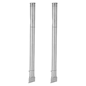 2 STKS BBQ Onderdelen Gas Grill Vervanging RVS Grill Branders Buis Vervanging Fit Voor Charbroil, 40.2×2.5cm/15.8x1in