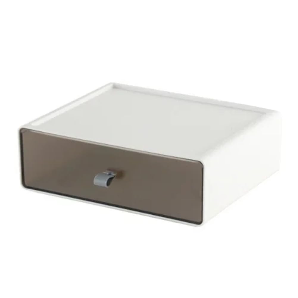 CTRLZS Drawer Type Cosmetic Storage Desktop Stationery Finishing Box Free Combination Multilayer Stackable Storage Box A