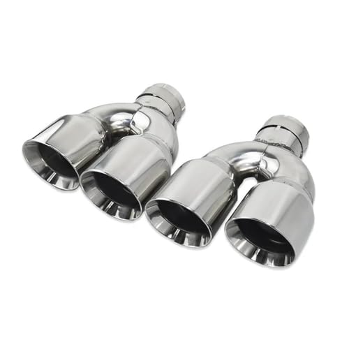 Escape trasero con doble punta de acero inoxidable 304 de alta resistencia para coche