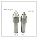 High Precision Lathe Dead Center with Tungsten Steel Tip - Straight Handle White Steel Alloy, 1pcs