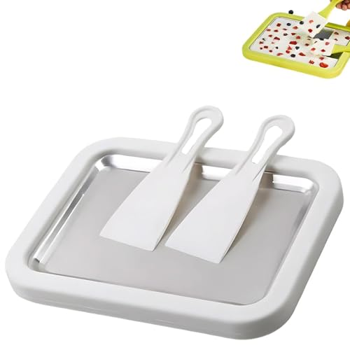 At-Home Rolled Ice Cream Maker Kit, Instant Freeze Plate with