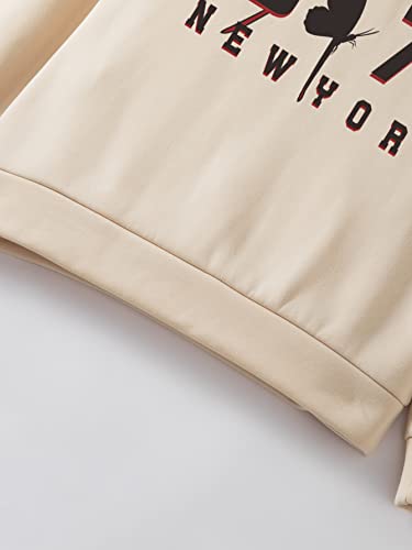 GORGLITTER Men's Letter Graphic Print Long Sleeve Crewneck Drop Shoulder Sweatshirt4