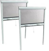 PACK ECO de 2 moustiquaires Enroulables ALU H220 cm x L160 cm Blanc