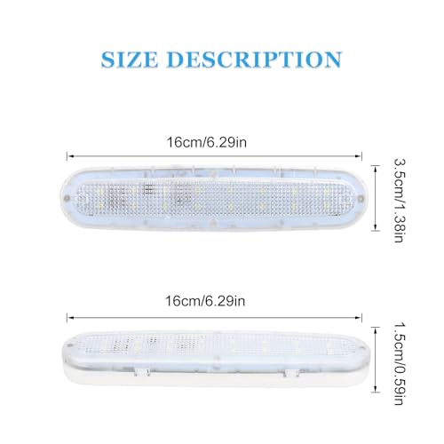 Lámpara de techo magnética de acero inoxidable y ABS premium para iluminación de coches y caravanas 2