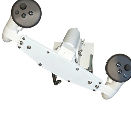 mskvhJ Steering Wheel Compatible with Meta Quest 2 & 3 for Racing Games – Adjustable Controller Mount for VR Driving, Bearings Supported Version (608 Bearings Required, Game Console Not Included)