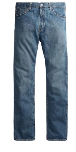 Polo Ralph Lauren Men's Hampton Straight Stanton Jeans 34x32 Blue