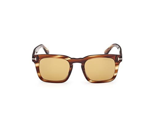 Tom Ford Dax Light Brown Square Men's Sunglasses FT0751 53E 502