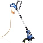Hyundai 600W 2-in-1 Electric Grass Trimmer and Lawn Edger 30cm Cutting Width Grass Trimmers with Long 10m Power Cable, Lightweight at 3.5kg, 3 Year Warranty