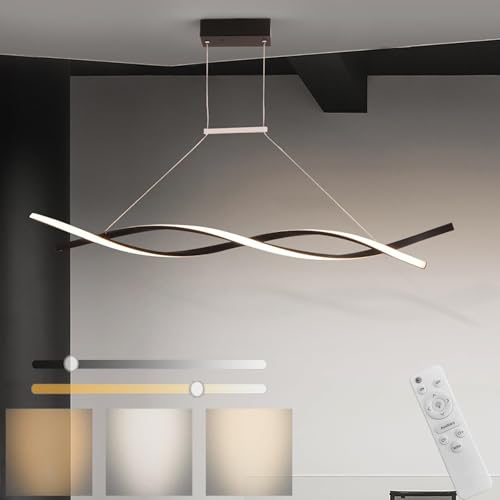 Lámpara colgante LED LWX minimalista con sistema de suspensión para comedor moderno