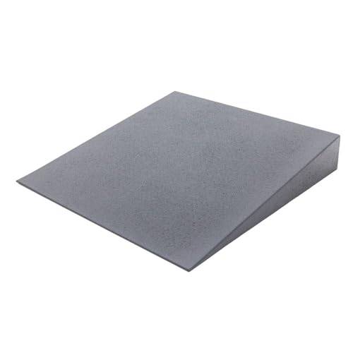 6' Doorway Threshold Ramp for Wheelchair, 800 lb Cap, High-Density Composite, Silver Spring