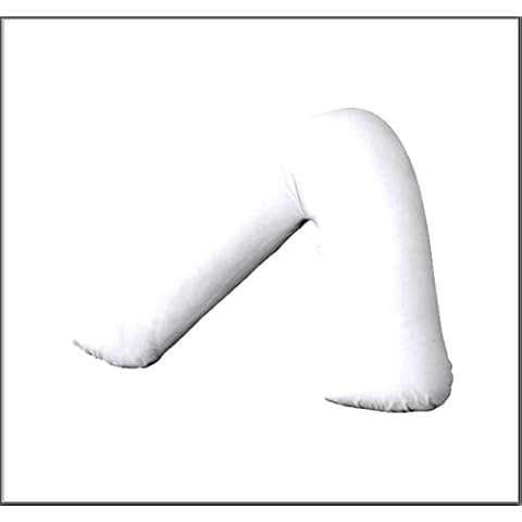R&Z Orthopaedic, Nursing, Maternity V Shaped Bolster Pillow Case Cover (White) Cover