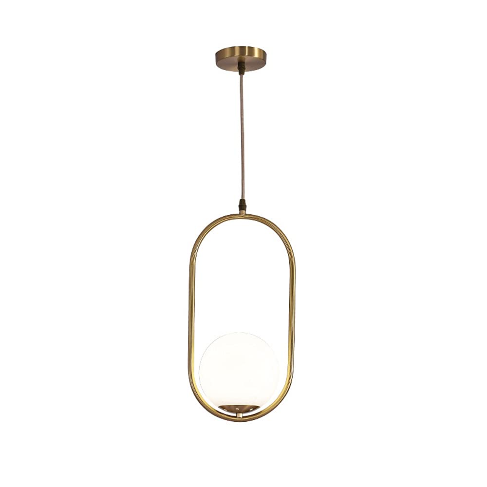 ISCBAFYX Lampa wisząca mosiężna szkło nordyckie Wysokość wynosi 40 cm w pomieszczeniu regulowanego oświetlenia żyrandola wyposażenia restauracyjnego Kuchnia