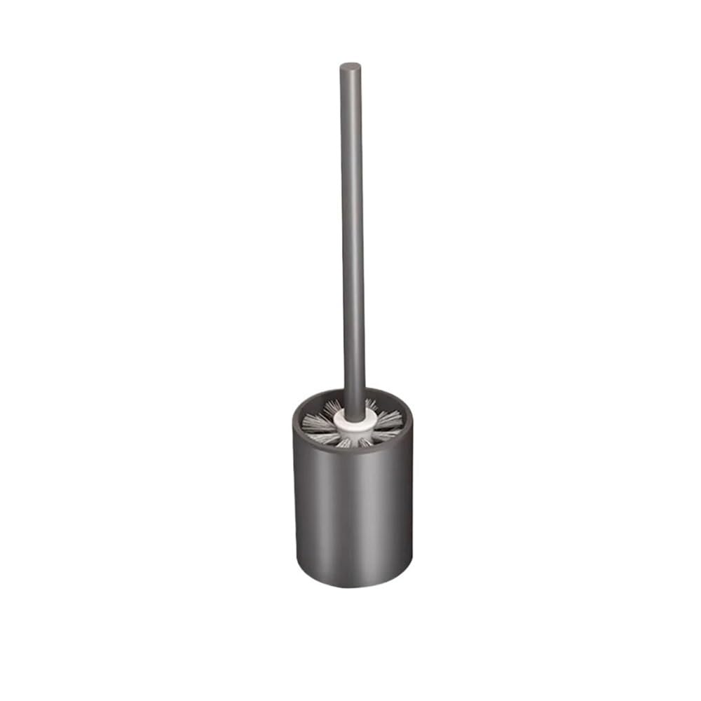 Toilet Brush Bathroom Wall Mounted Aluminum Toilet Brush Holder with Plastic Brushs Head