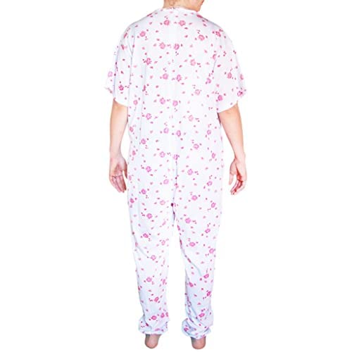 Pijama de Verano 100% Algodón con Mangas Cortas y Cremallera Trasera para Hombre o Mujer en 5 Tallas