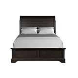 Mahogany Queen Sleigh Bed with...