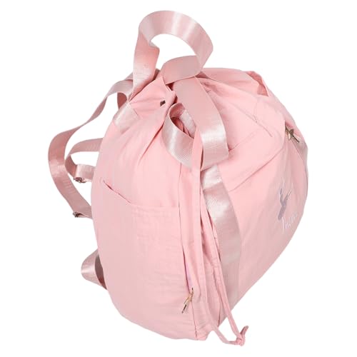 PACKOVE Różowy Plecak Baletowy dla Chłopiec Dziewczynka z Regulowanymi Miękkimi Szelkami Torba Baletowe Buty i Strój Do Gimnastyki Praktyczny Plecak Zajęcia Taneczne dla Dziewczynek