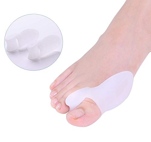 DUORUI 2 Pairs Bunion Guards, Bunion Pads, Toe Spacers, Toe Straightener, Gel Bunion