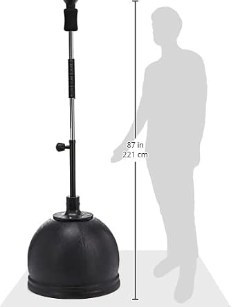 Ringside Elite Cobra Reflex Bag, Freestanding Foam-Filled Punching Bag Stand with Rapid-Rebound Spring, Ideal for Boxing, MMA, Muay Thai, and More, Adjustable Height, 6084