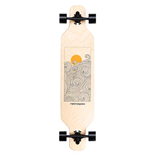Retrospec Rift DropThrough Longboard Skateboard Complete Canadian