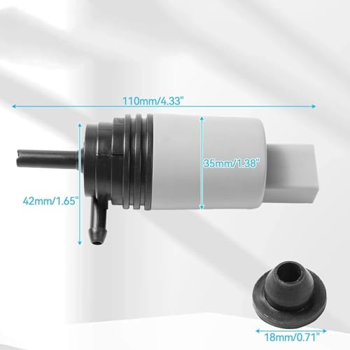 Bomba lavaparabrisas de alta durabilidad serie 67127302589 para modelos X4 y X6 3