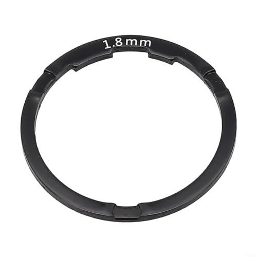 Robuster 0 82 mm Aluminium-Legierung Fahrrad-Abstandshalter für verbesserte Leistung (schwarz 1,8 mm)