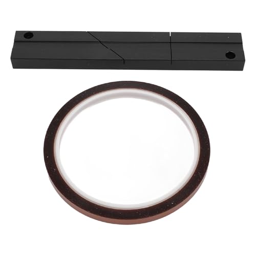 1/4 10in Splicing Tape Set with Open Splicing Block Kit, Compatible with Revoxsonido to Tape Recorder, Features Length, Secure Splicing, and Anodized Finish