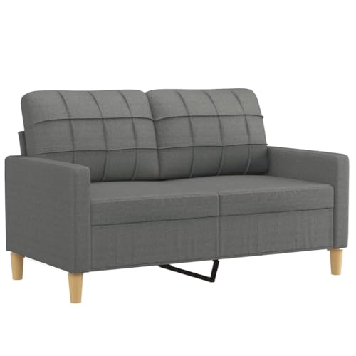 ZEYUAN 2-TLG. Sofagarnitur mit Kissen Dunkelgrau Stoff, Sofa Mit Relaxfunktion, Couchgarnitur, Wohnzimmer Sofa, Couch, Sofa Set 3201323 – Bild 5