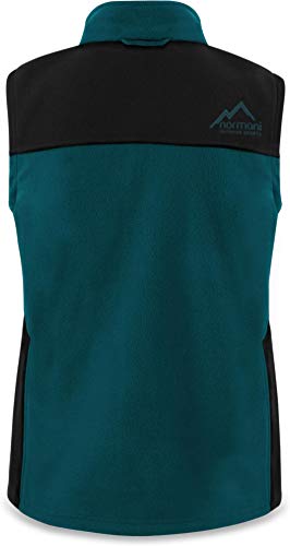 normani Fleece Weste für Damen mit Reißverschlusstaschen, Stehkragen, ZIP-T3K System Farbe Petrol Größe L