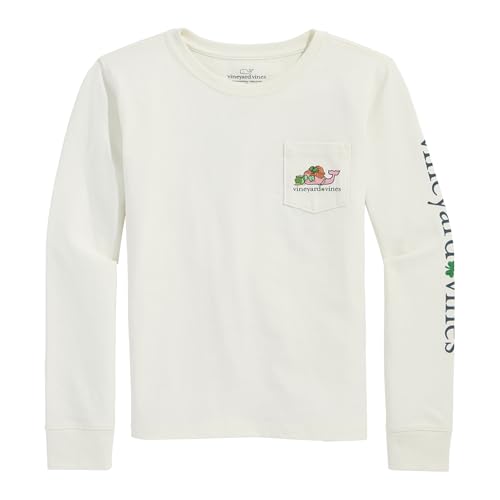 vineyard vines Girls' St. Paddy's Day Long-Sleeve Pocket Tee2