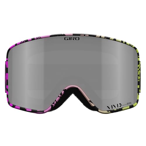 Image of Giro Method Ski Goggles - Snowboard Goggles for Men, Women and Youth - Glow Green Shelter Strap with Vivid Onyx /Vivid Infrared Lenses