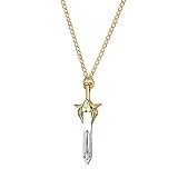 Anime She-Ra Charm Necklace Vintage Golden of Power Choker Pendant Necklace for Women Jewelry Gifts