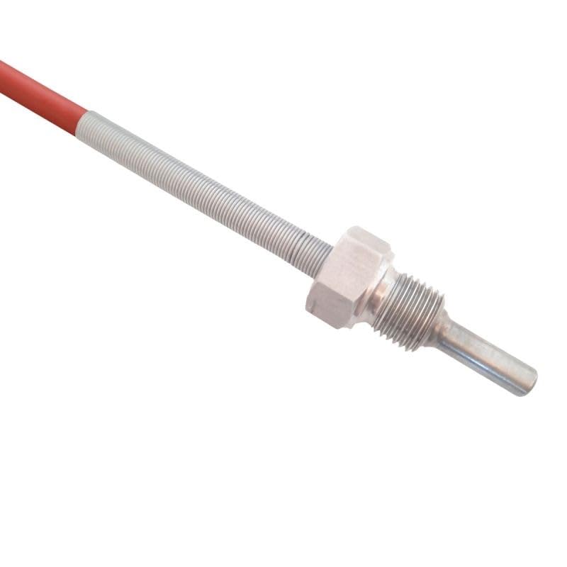 SENSORSHOP24 Capteur De Température Avec Gaine En Silicone (PT1000 1/3 DIN / 2 Conducteurs / 5 M) - 6 Mm X 50 Mm - Capteur De Température Jusqu'à 180 Degrés