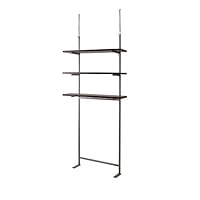 Amazon｜突っ張りウォールシェルフ3段 幅90cm 【ウォ-ルラック】【壁面
