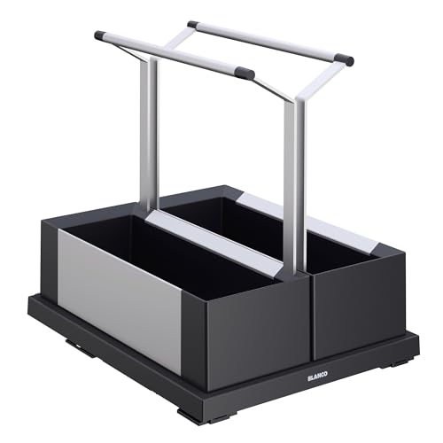 Storage Caddy 40 e comodo accesso grazie al manico e alla funzione scorrevole completamente estraibile alluminio plastica grigio nero