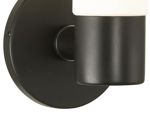 Image of GEORGE KOVACS P5041-66A Saber Wall Sconce, 1-Light, 60 Total Watts, 12.5-in H x 5-in W, Coal Black