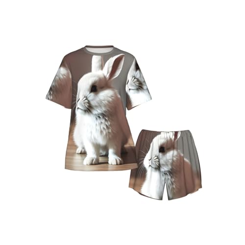 Imprimé lapin blanc cry apaiser la chambre de bébé facilement