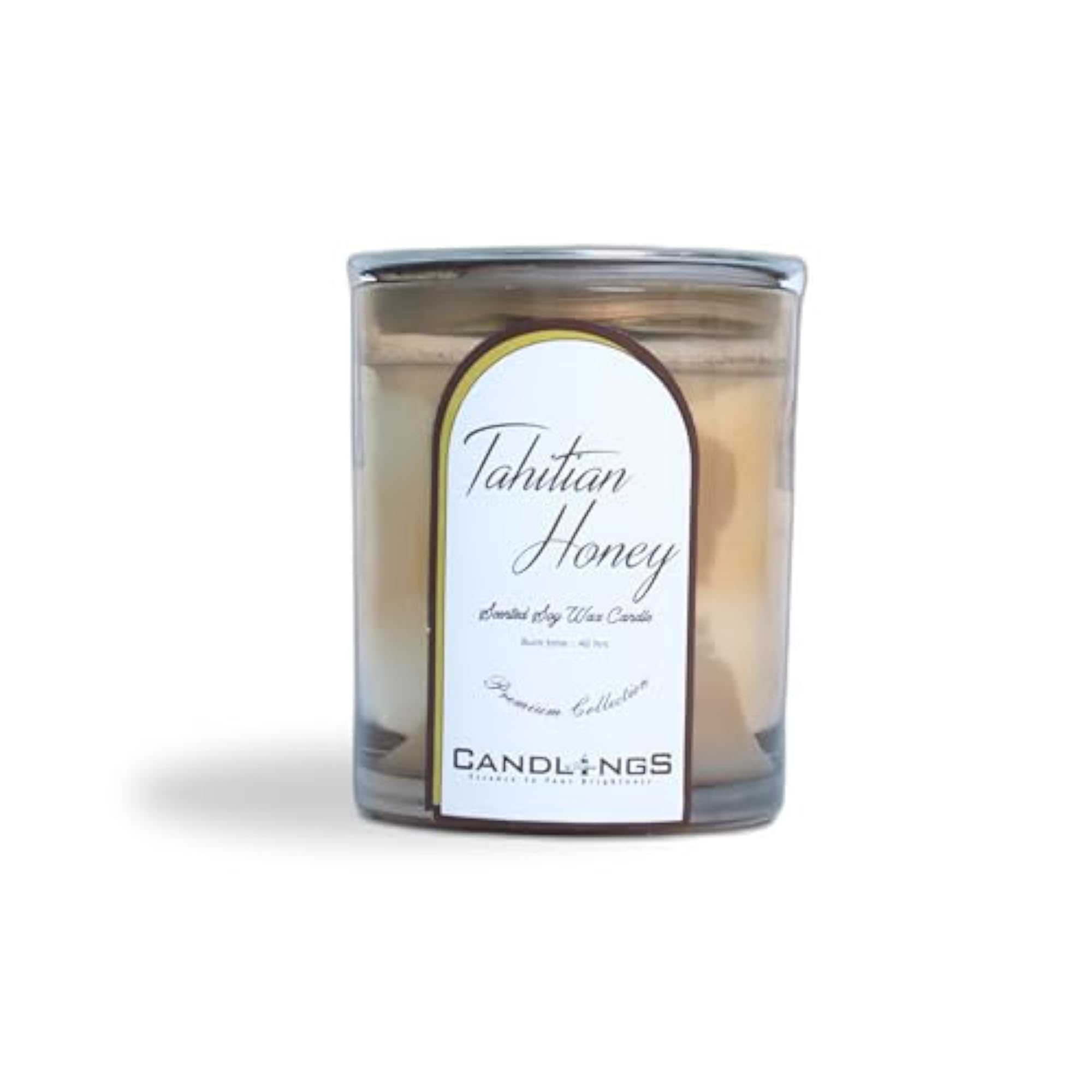 Tahitian Honey Scented Candle, 100% Natural Soy Wax, Gift Idea