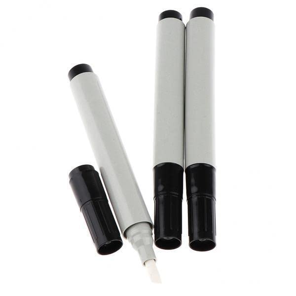 THE STYLE SUTRA 4x3pcs 4.5mm Flat Tips Watercolor Oil Paints Marker Pen Empty Refill Pen Grey-image-35